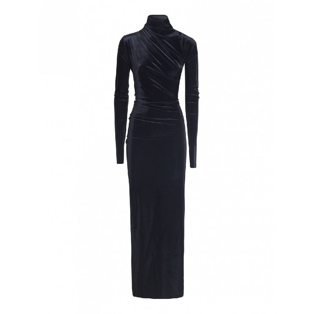 AMAZUIN Abito chelsea lungo velluto