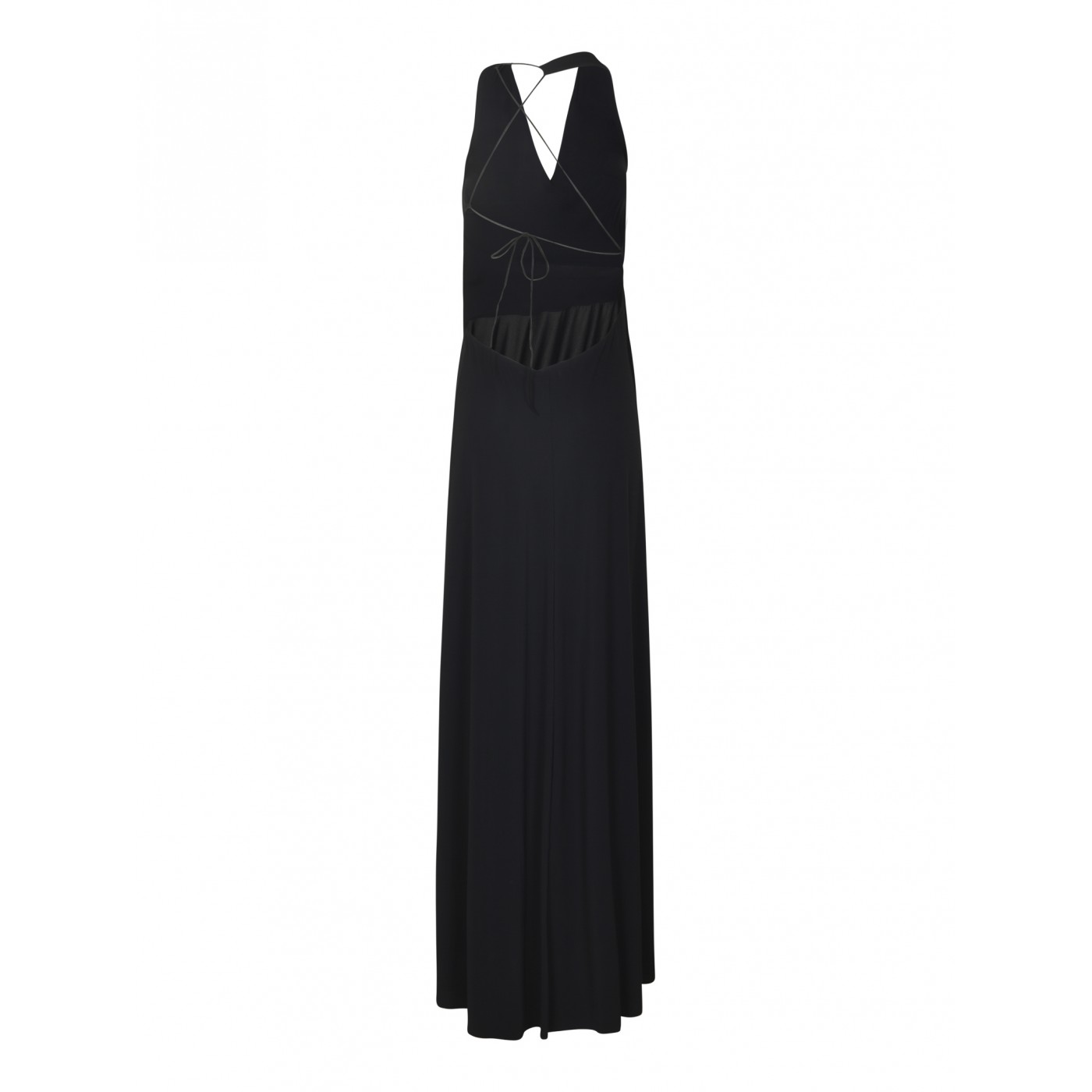 AMAZUIN Iselin Abito Lungo Lacci Schiena