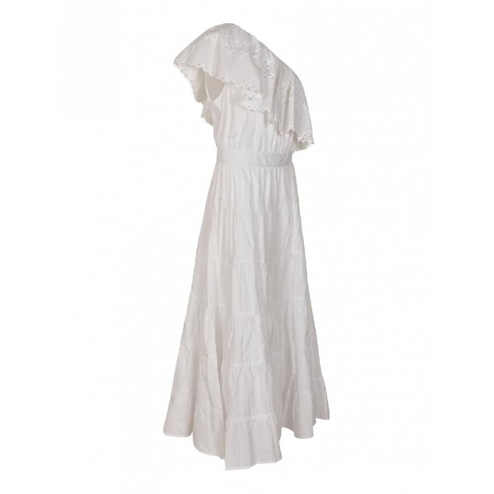 ANTIK BATIK Abito Monospalla Lungo Con Volant