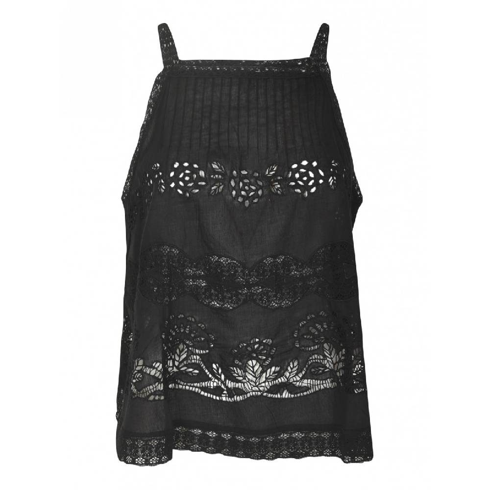 ANTIK BATIK Top Senza Maniche Traforato Aloha