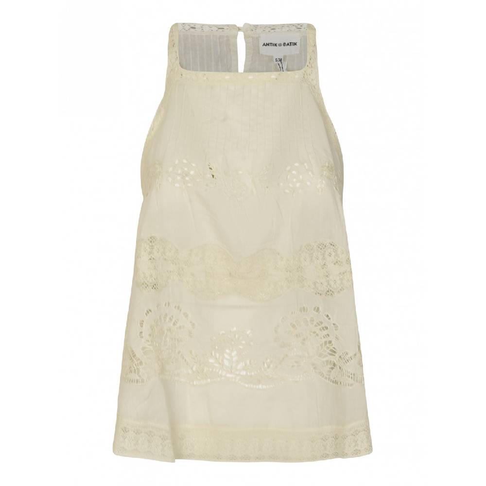 ANTIK BATIK Top senza maniche traforato aloha