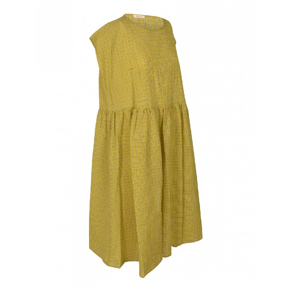 APUNTOB Abito Quadretti Spalla Scesa