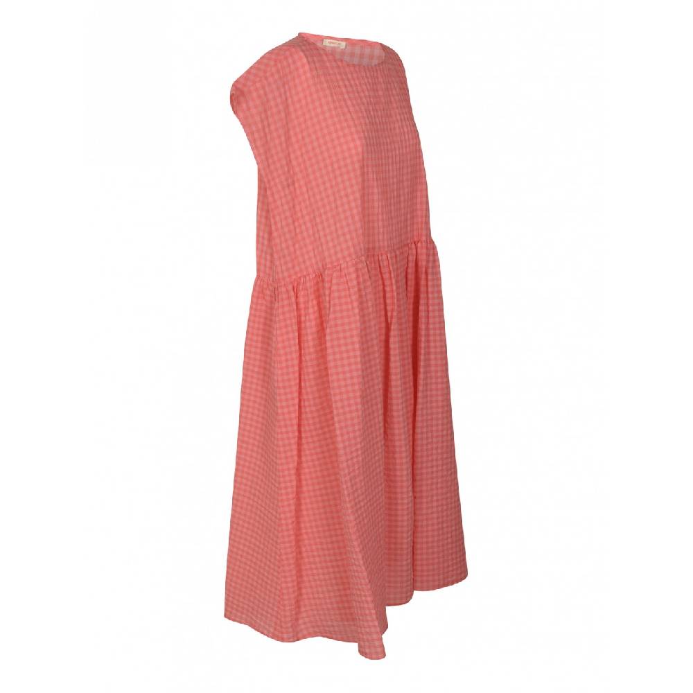 APUNTOB Abito Quadretti Spalla Scesa