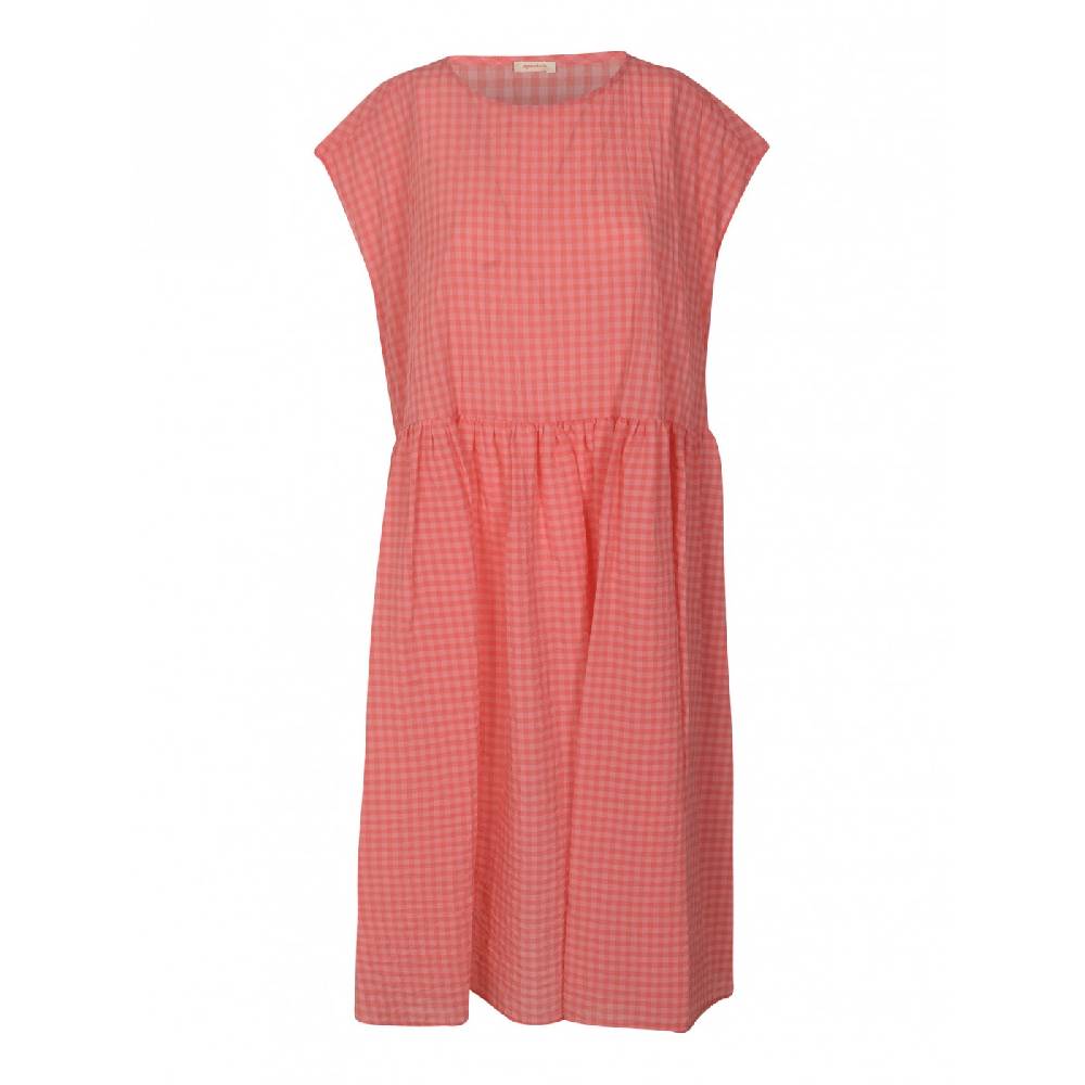 APUNTOB Abito quadretti spalla scesa