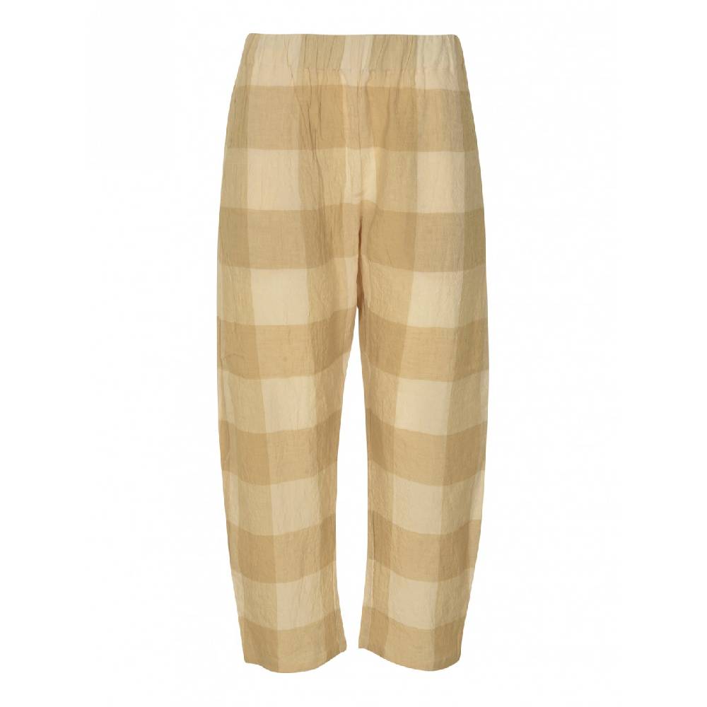 APUNTOB Pantaloni quadri elastico in vita