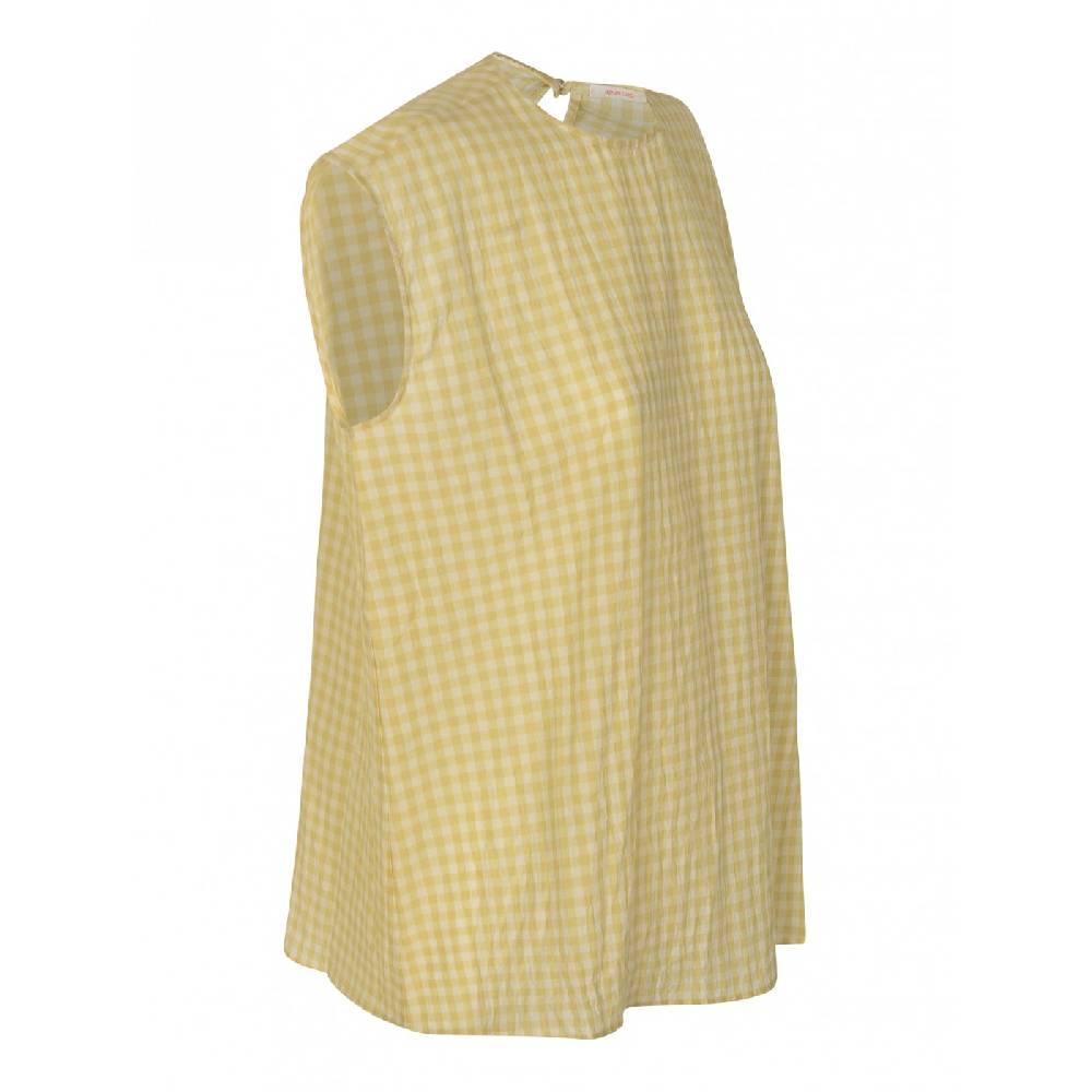 APUNTOB Top Quadretti Smanicato