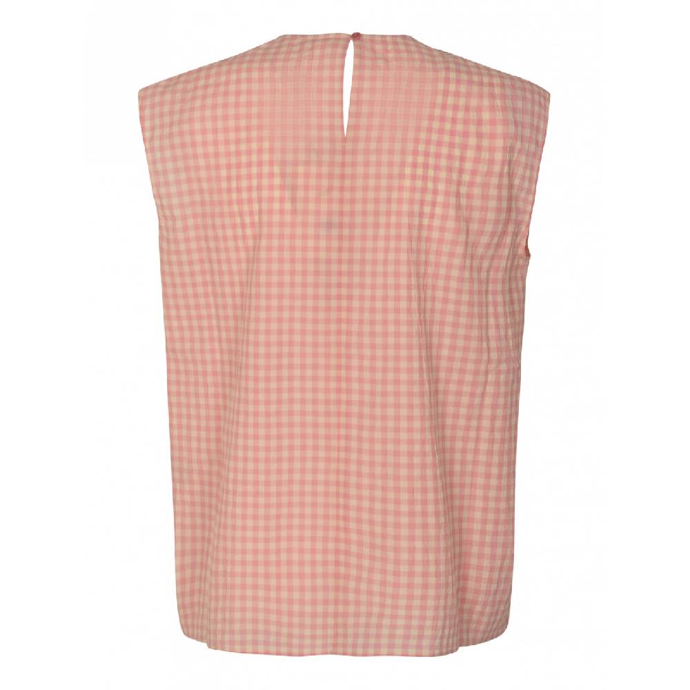 APUNTOB Top Quadretti Smanicato