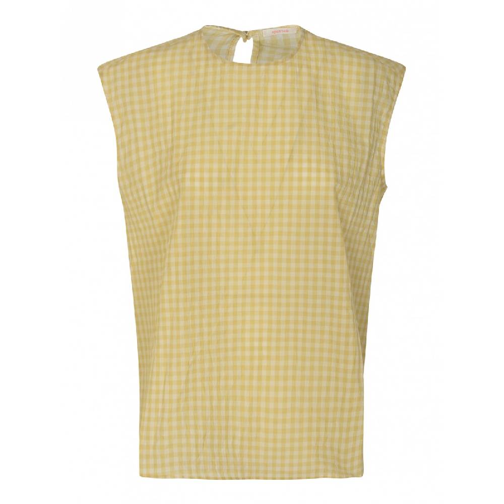 APUNTOB Top quadretti smanicato