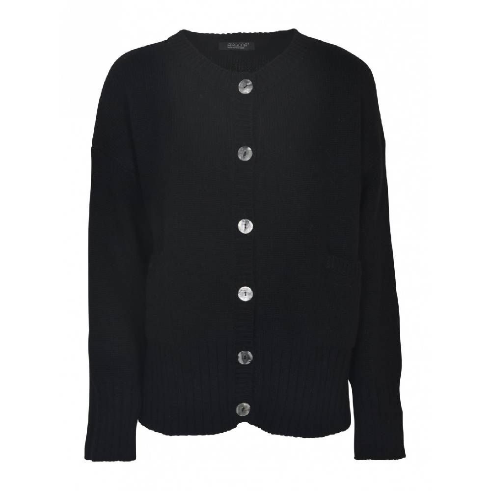 ARAGONA Cardigan girocollo