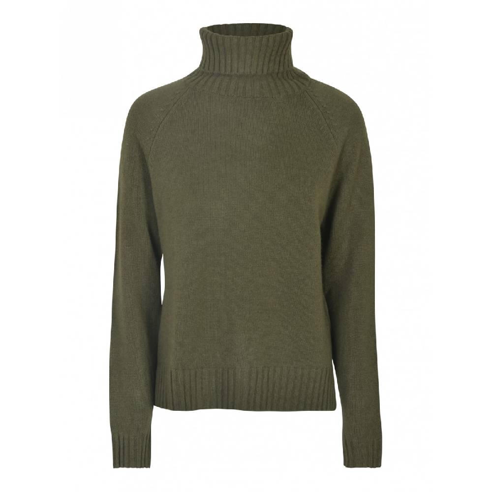 BASE Maglia collo alto costa inglese