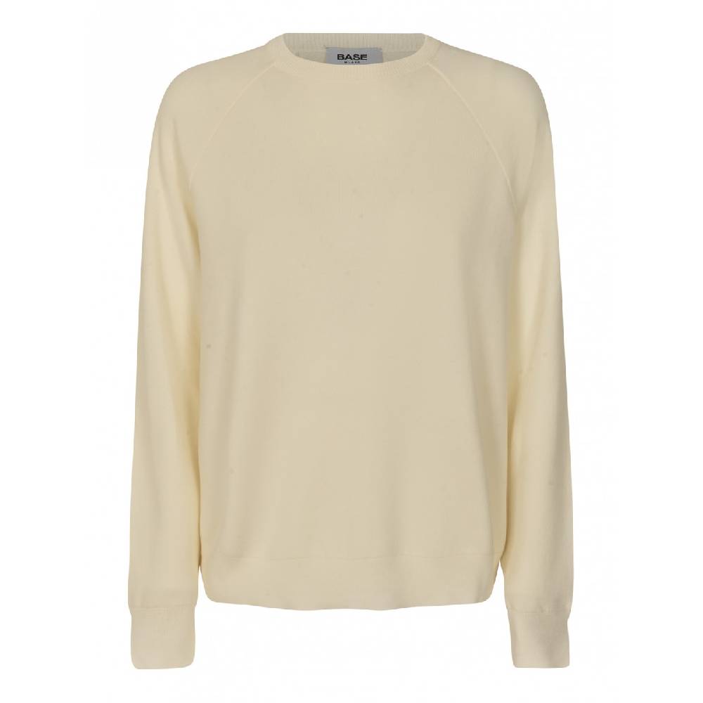 BASE Maglia girocollo manica raglan