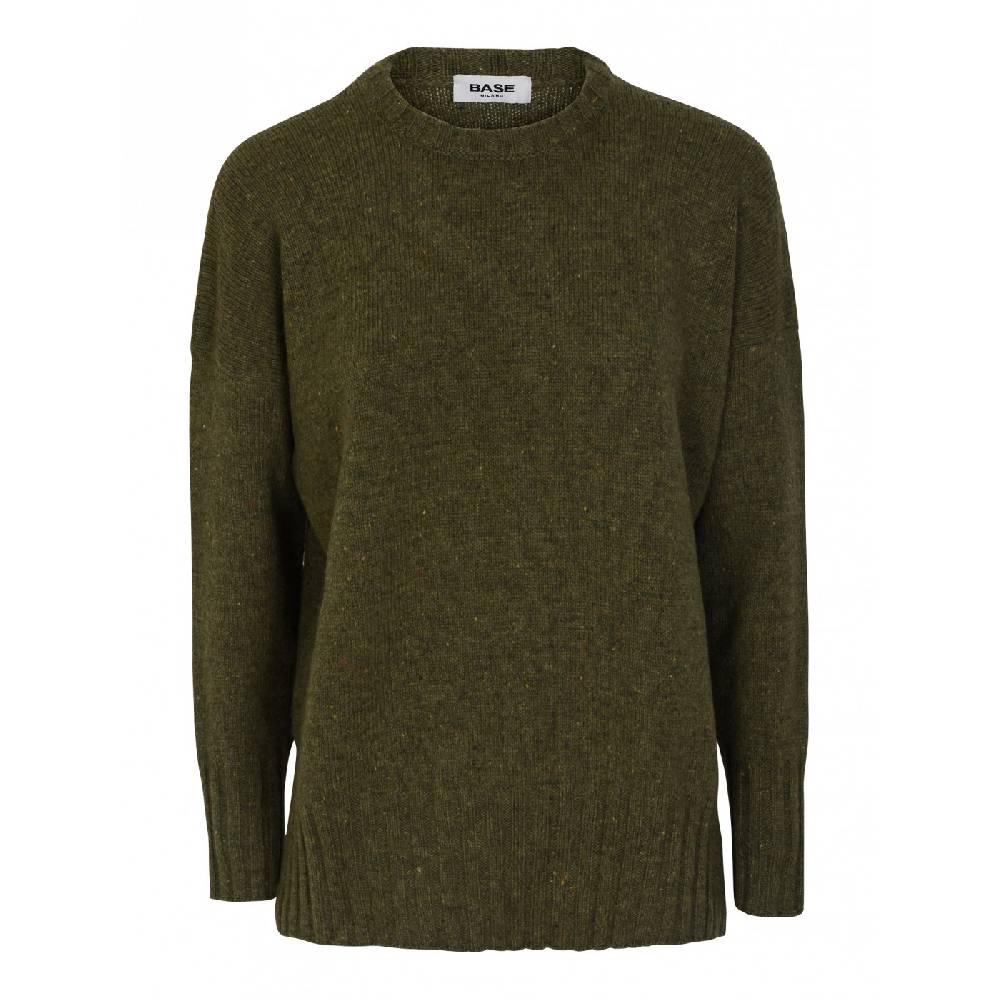 BASE Maglia girocollo melange