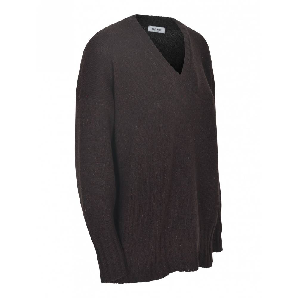 BASE Maglia Scollo V Melange