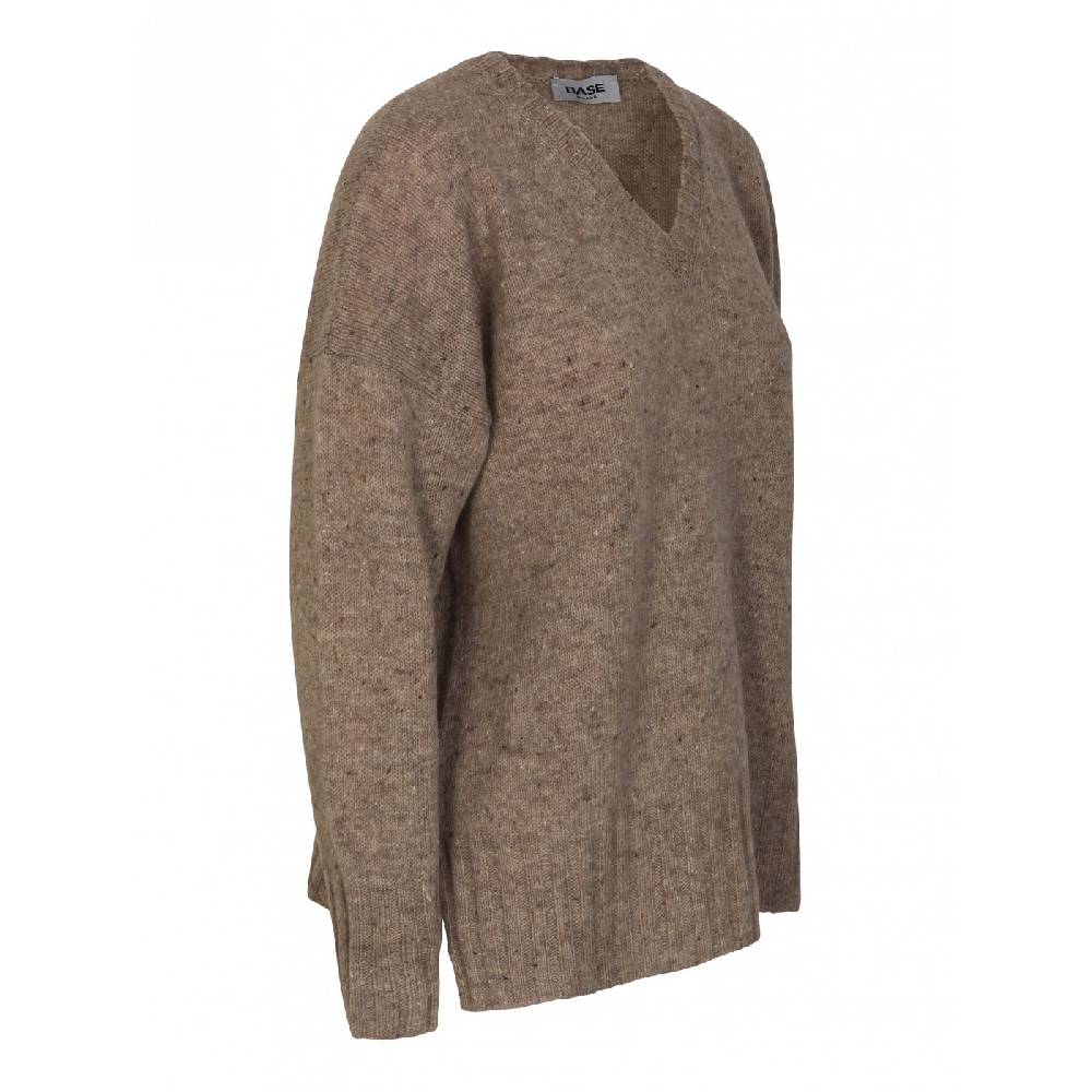 BASE Maglia Scollo V Melange