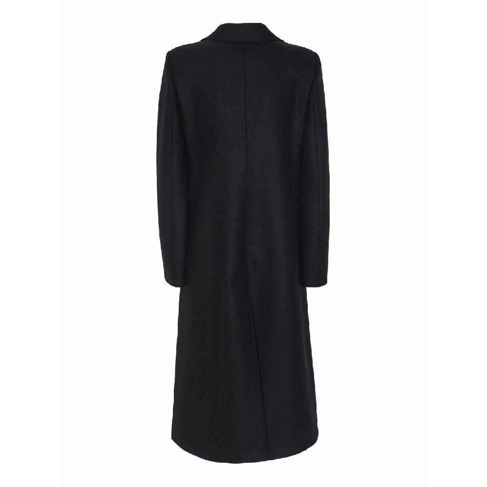 HARRIS WHARF LONDON Cappotto Monopetto Spalla Imbottita