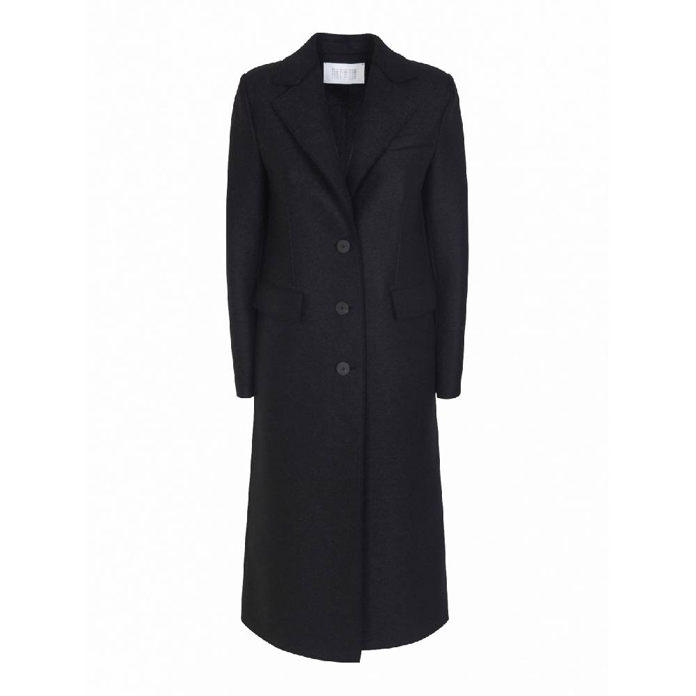 HARRIS WHARF LONDON Cappotto monopetto spalla imbottita