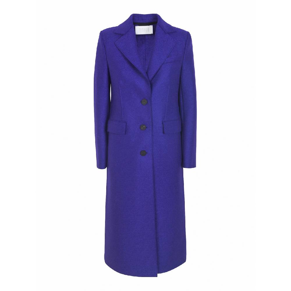 HARRIS WHARF LONDON Cappotto monopetto spalla imbottita
