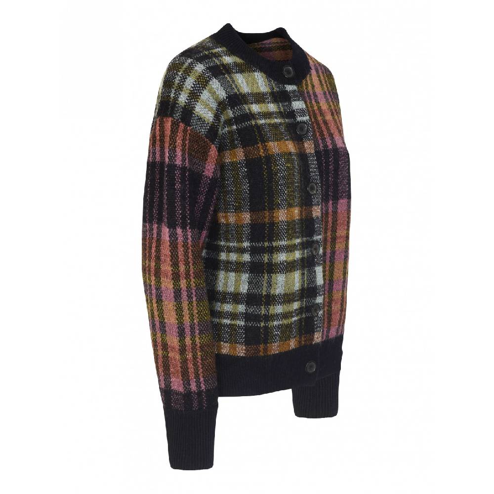  Cardigan Girocollo Madras