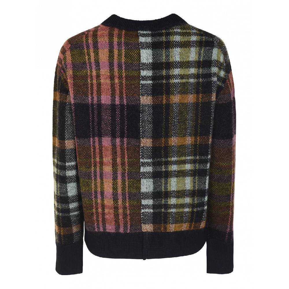  Cardigan Girocollo Madras