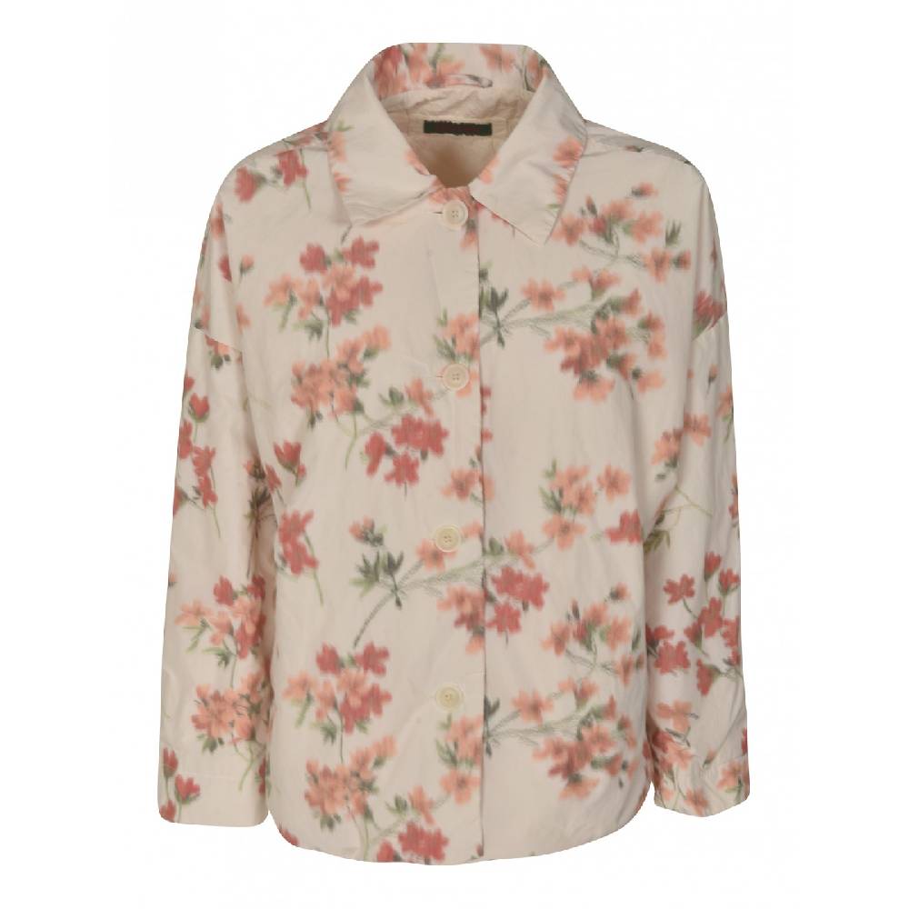 CASEY CASEY Giacca collo camicia fantasia fiori