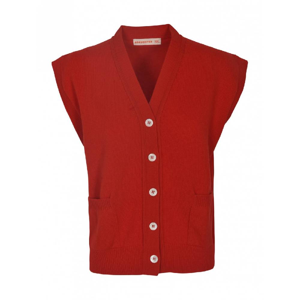 & DAUGHTER Wexford gilet scollo v con tasche