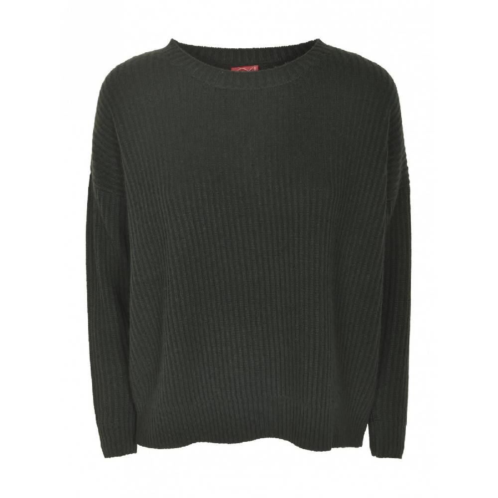 F CASHMERE Maglia girocollo costa inglese