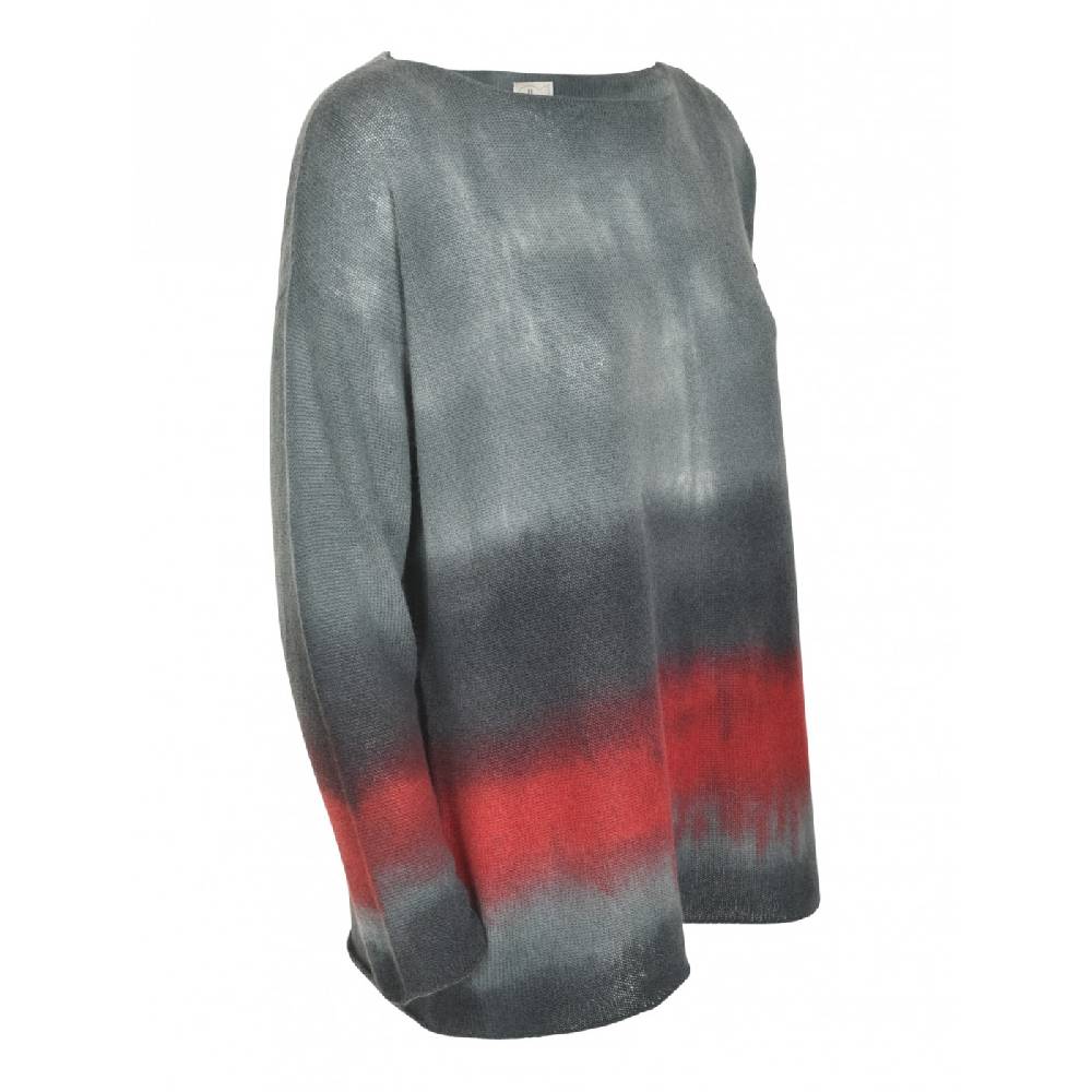 F CASHMERE Maglia Girocollo Scollo Barchetta