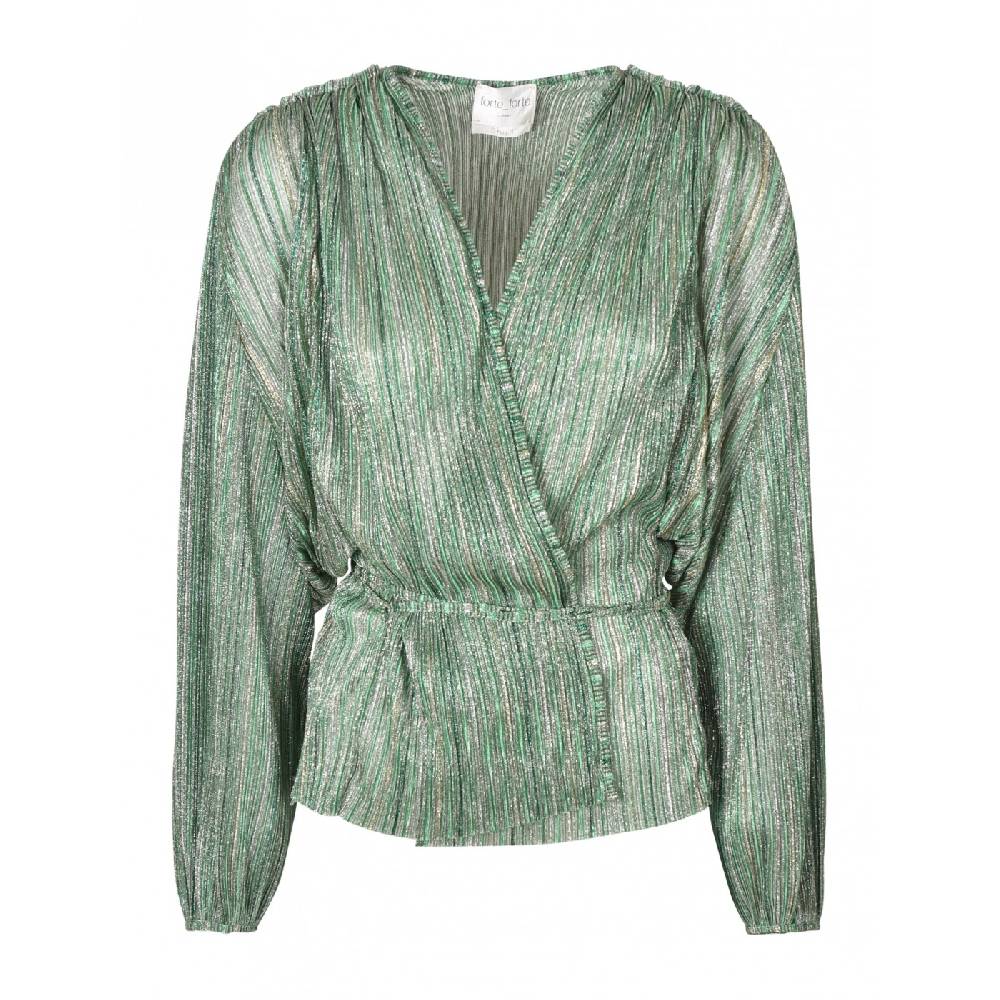 FORTE FORTE Camicia Incrociata Tulle Lurex