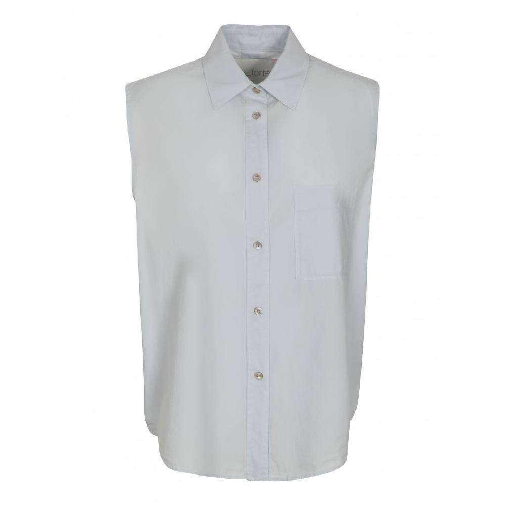 FORTE FORTE Camicia smanicata popeline