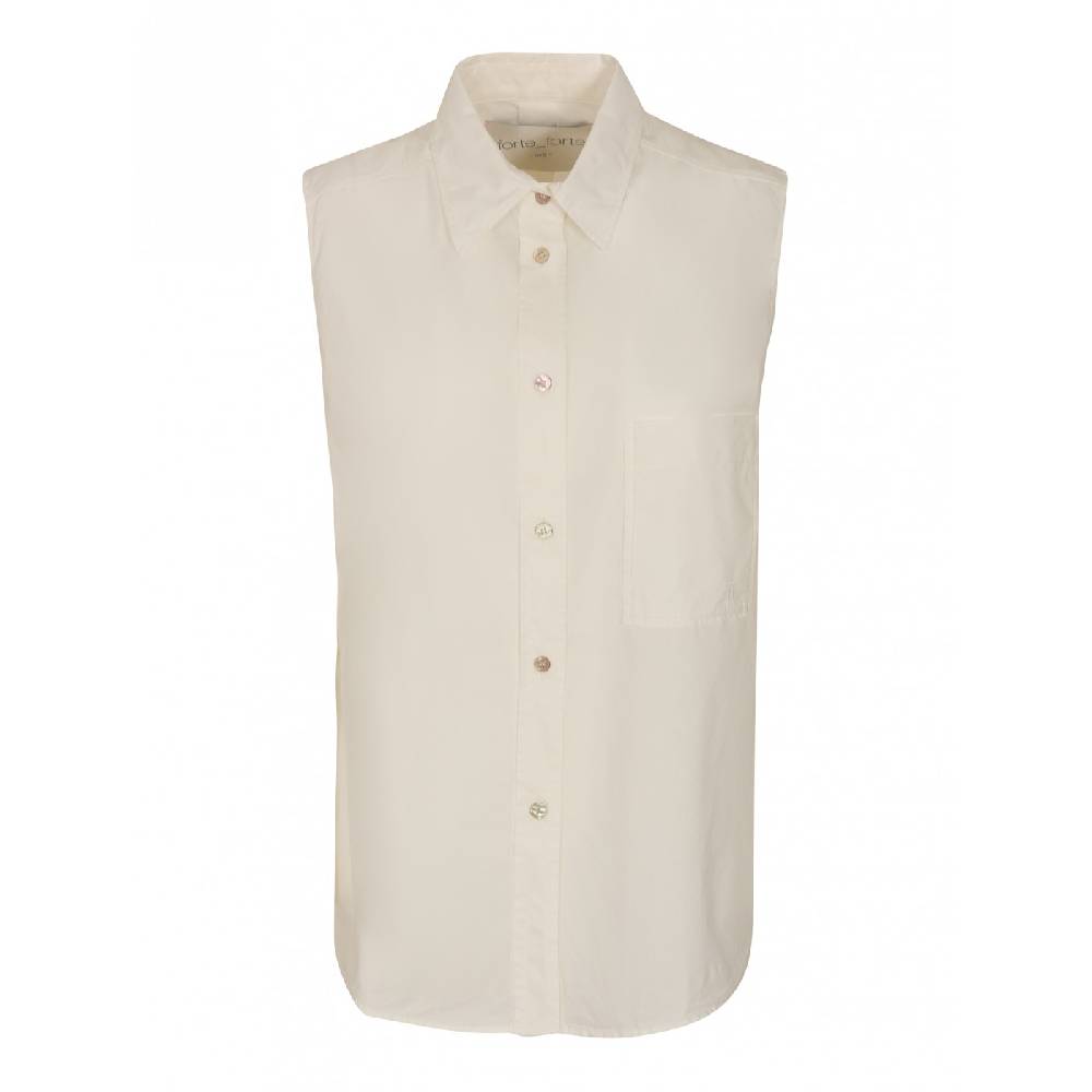 FORTE FORTE Camicia smanicata popeline