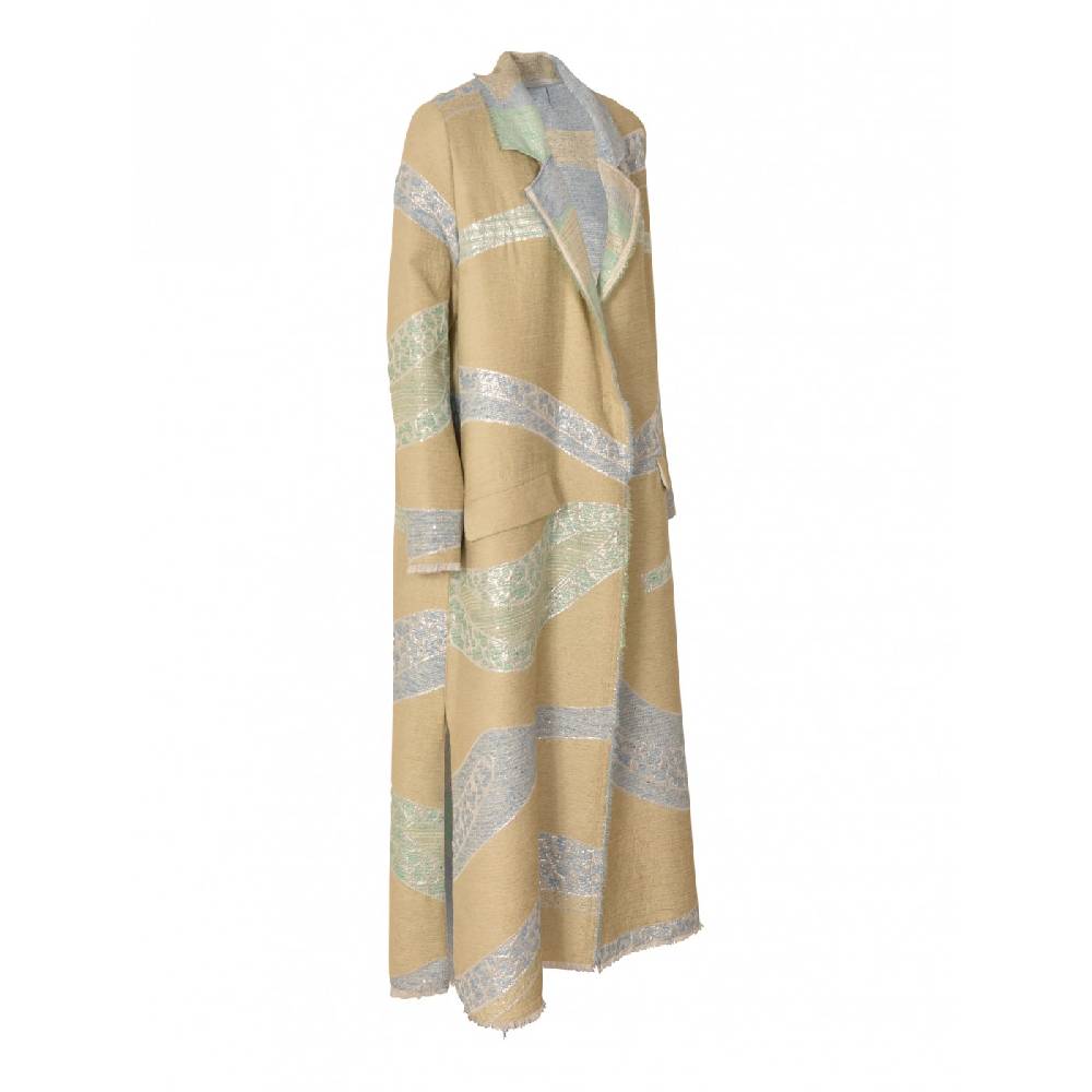 FORTE FORTE Cappotto Lungo Jacquard