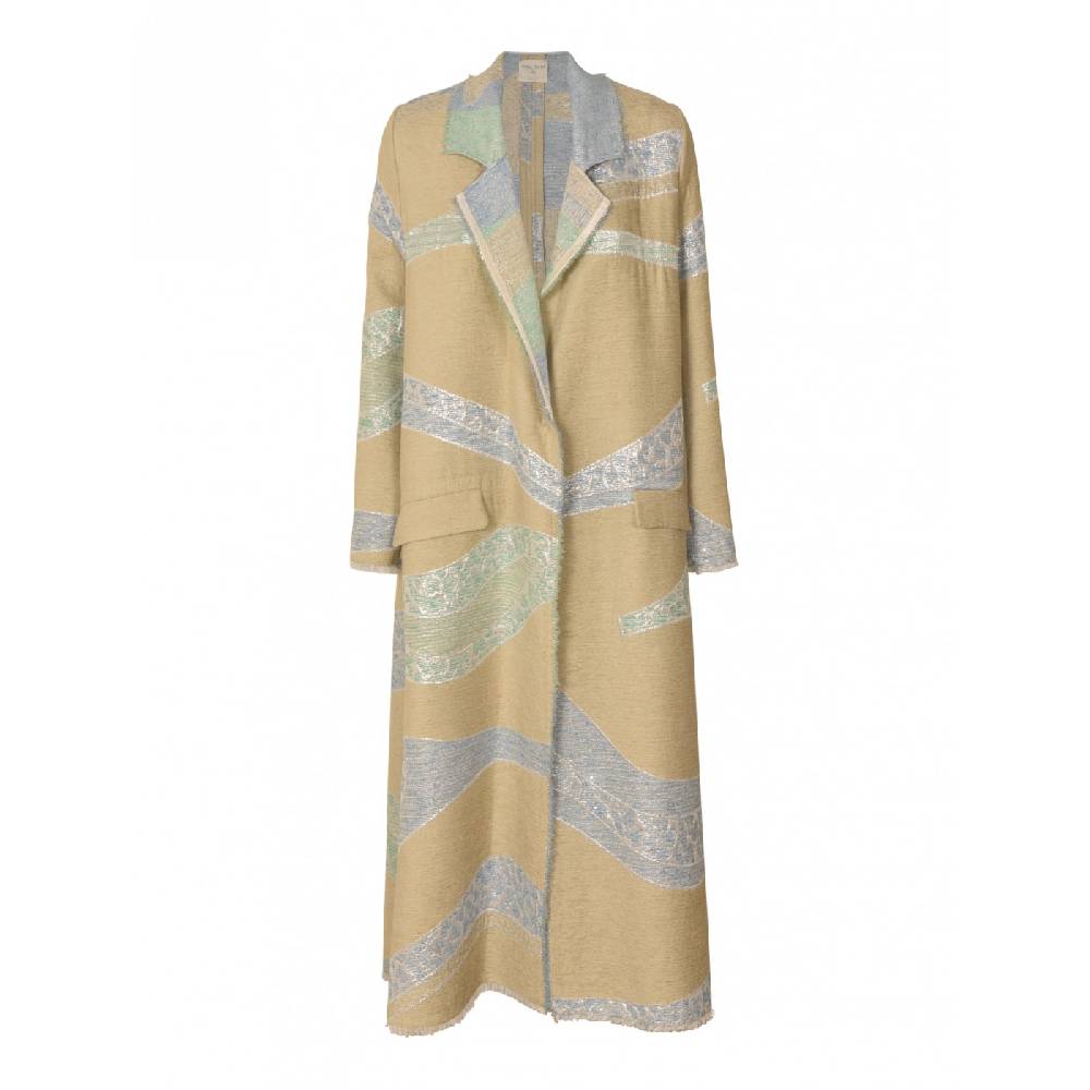 FORTE FORTE Cappotto lungo jacquard