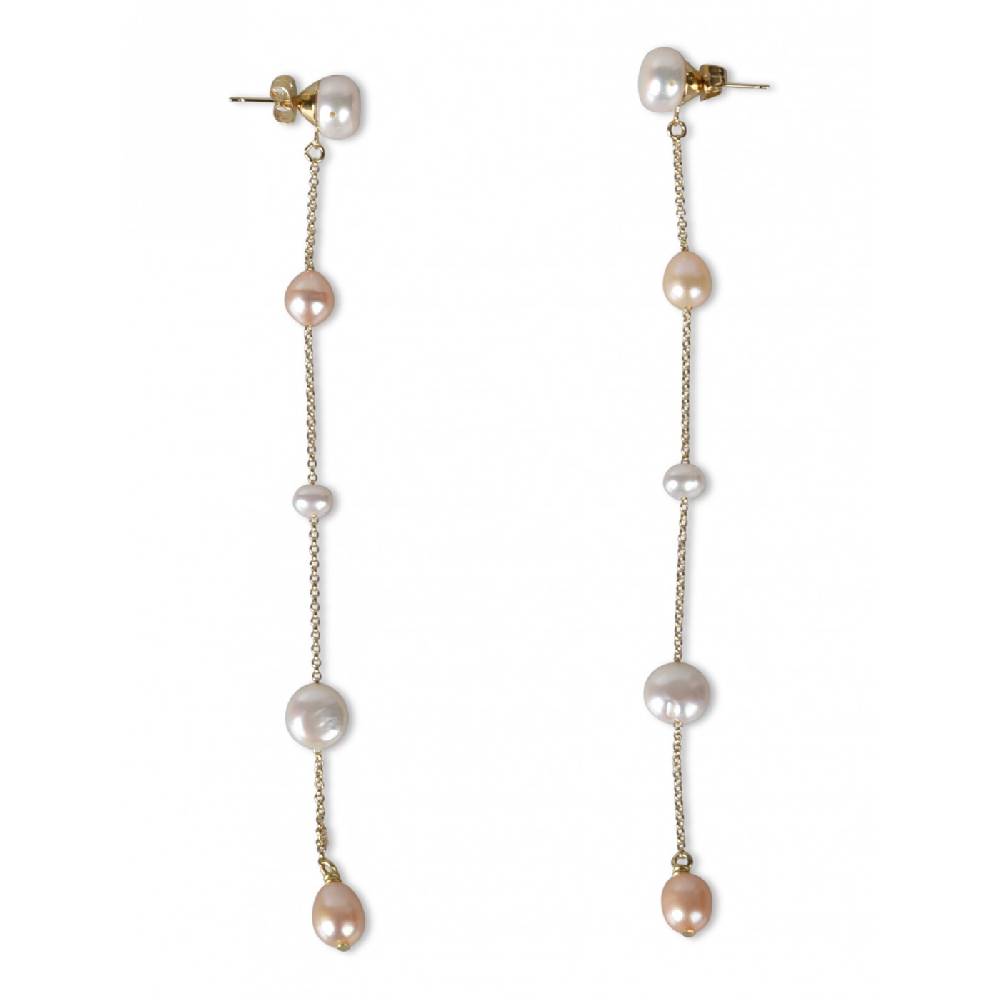 FORTE FORTE Orecchini lunghi con perla