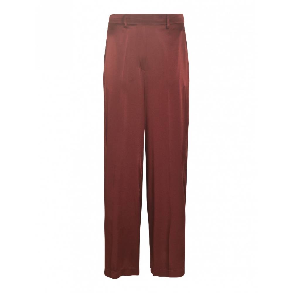 FORTE FORTE Pantaloni ampio raso seta strech