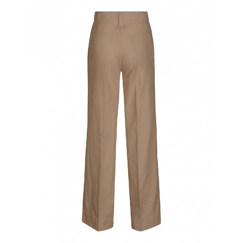 FORTE FORTE Pantaloni Vita Alta Twill