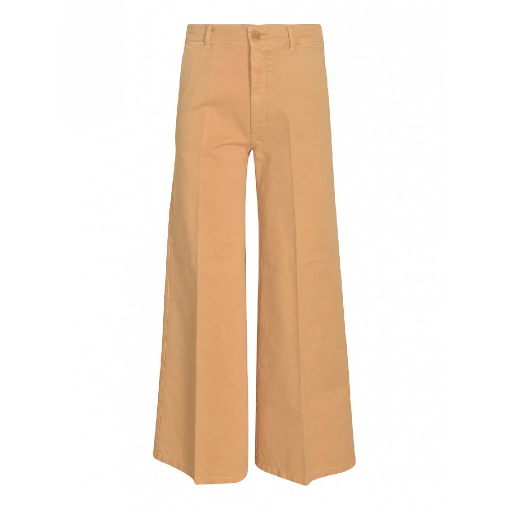 FORTE FORTE Pantaloni wide leg gabardina