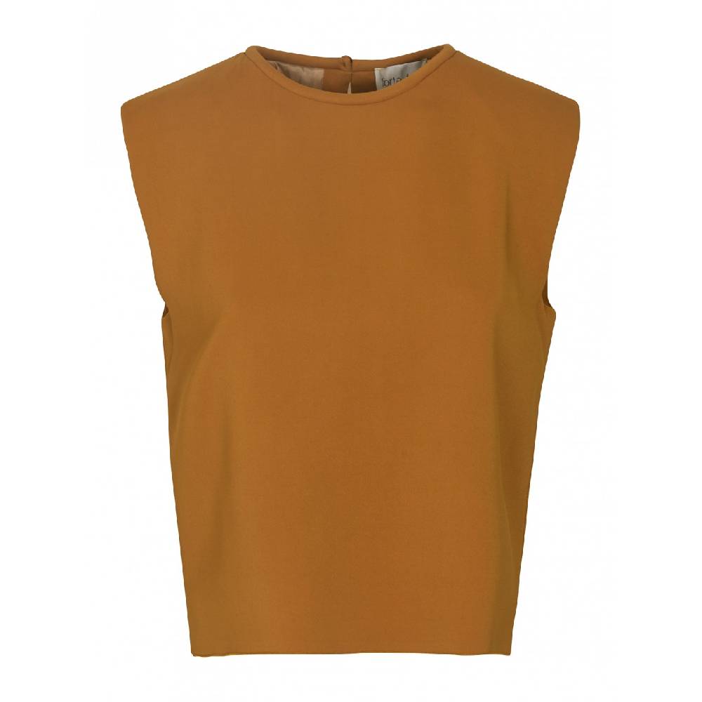 FORTE FORTE Top boxy cady crepe stretch