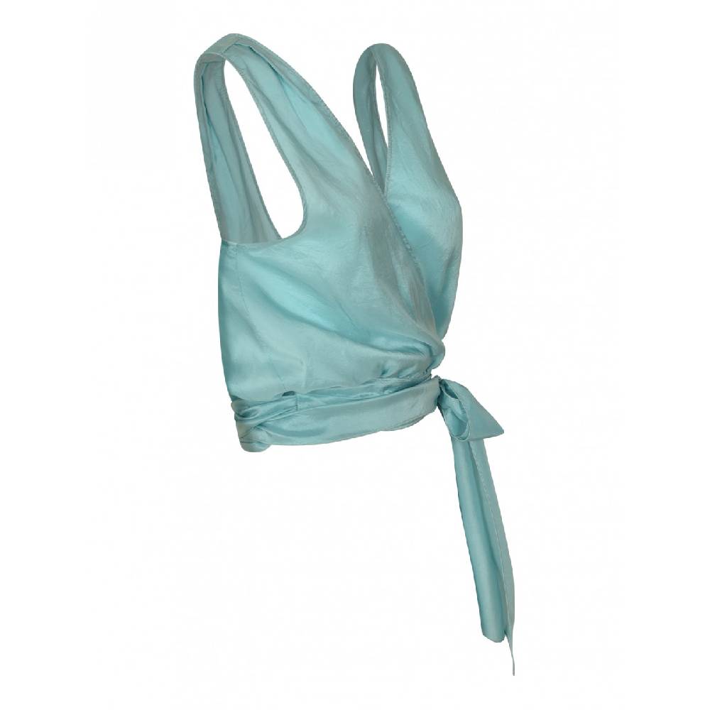 FORTE FORTE Top Incrociato Hobotai Seta