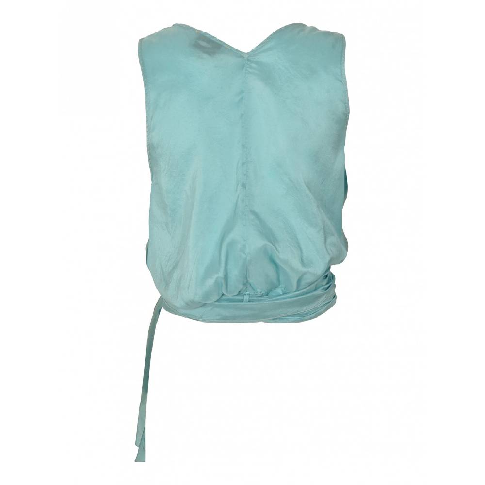 FORTE FORTE Top Incrociato Hobotai Seta