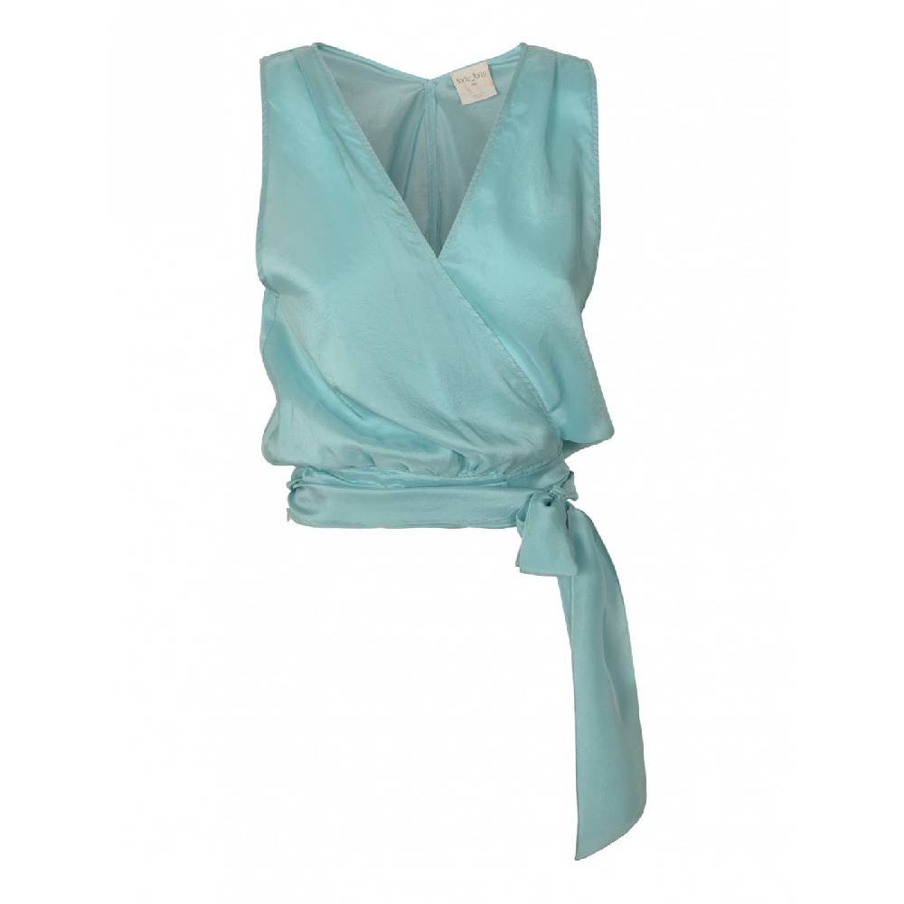 FORTE FORTE Top incrociato hobotai seta