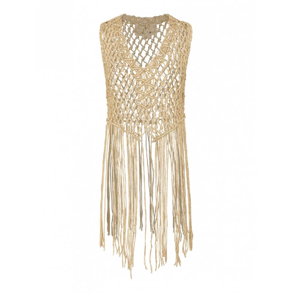 FORTE FORTE Top macram con frange