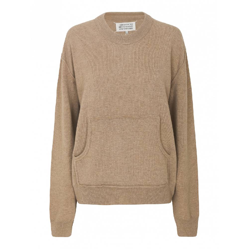 MAISON MARGIELA Girocollo taglia centrale applicata