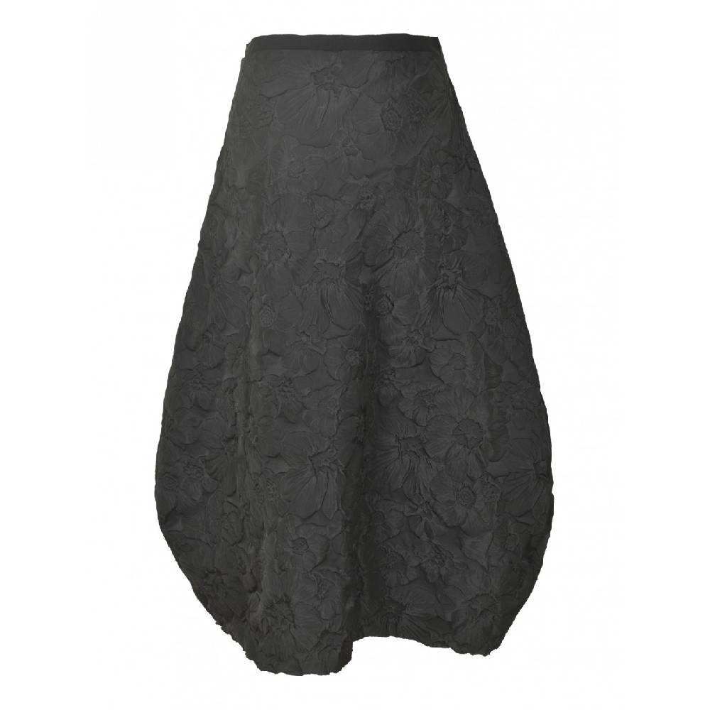 MARC LE BIHAN Gonna Irregolare Tessutio Fiori Tono Su Tono