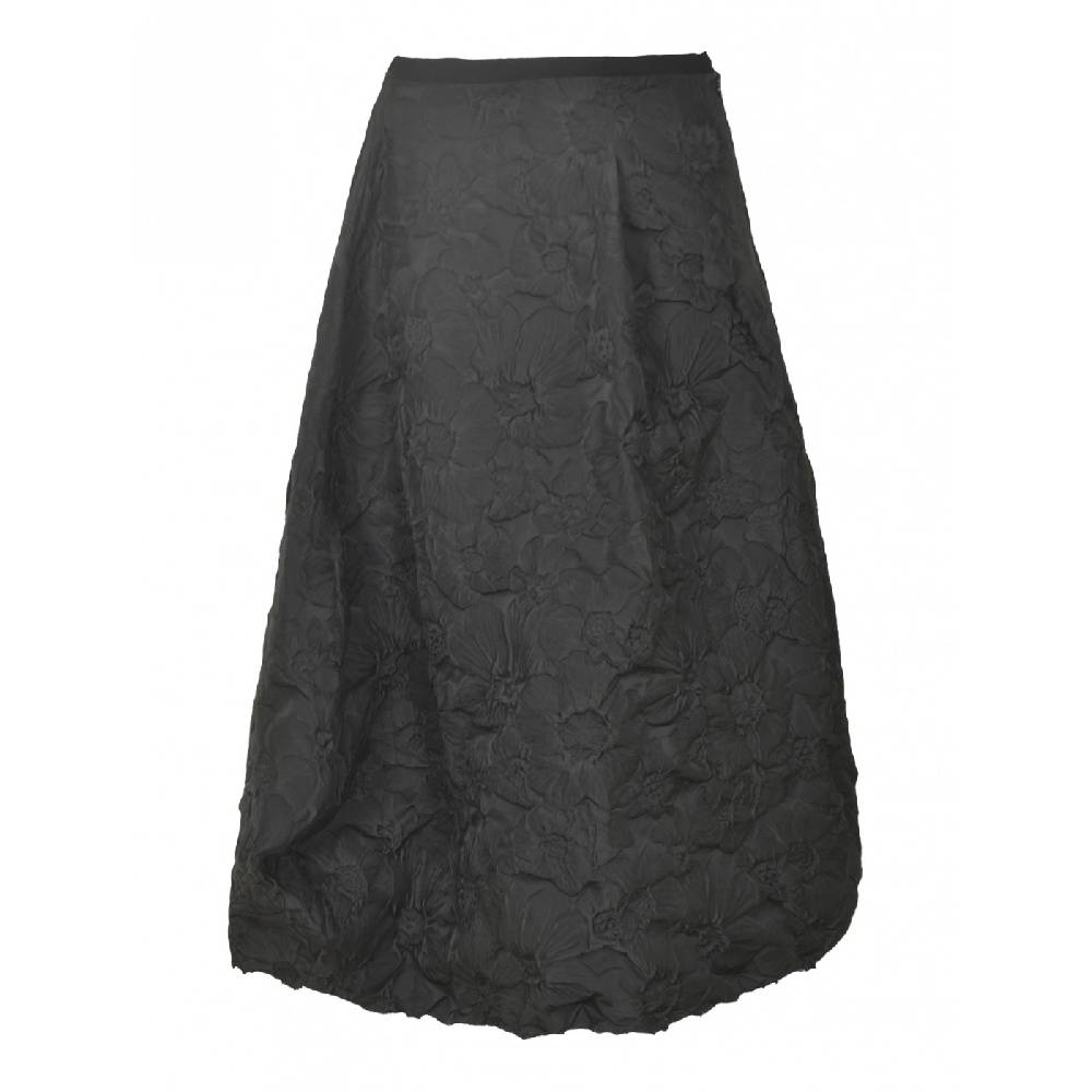 MARC LE BIHAN Gonna irregolare tessutio fiori tono su tono