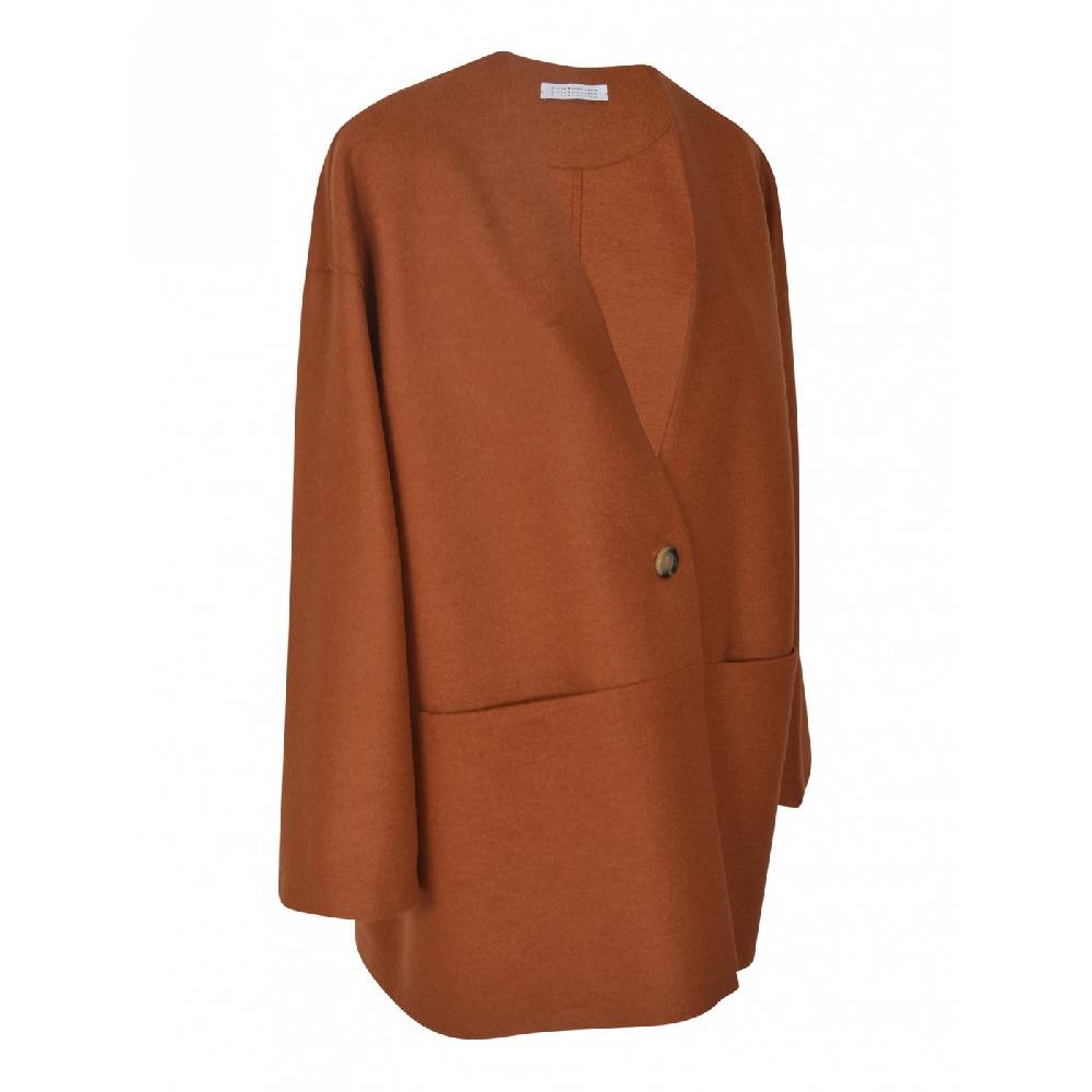 HARRIS WHARF LONDON Giaccone Over Senza Collo