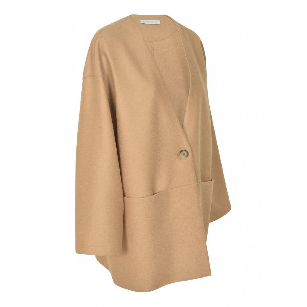 HARRIS WHARF LONDON Giaccone Over Senza Collo