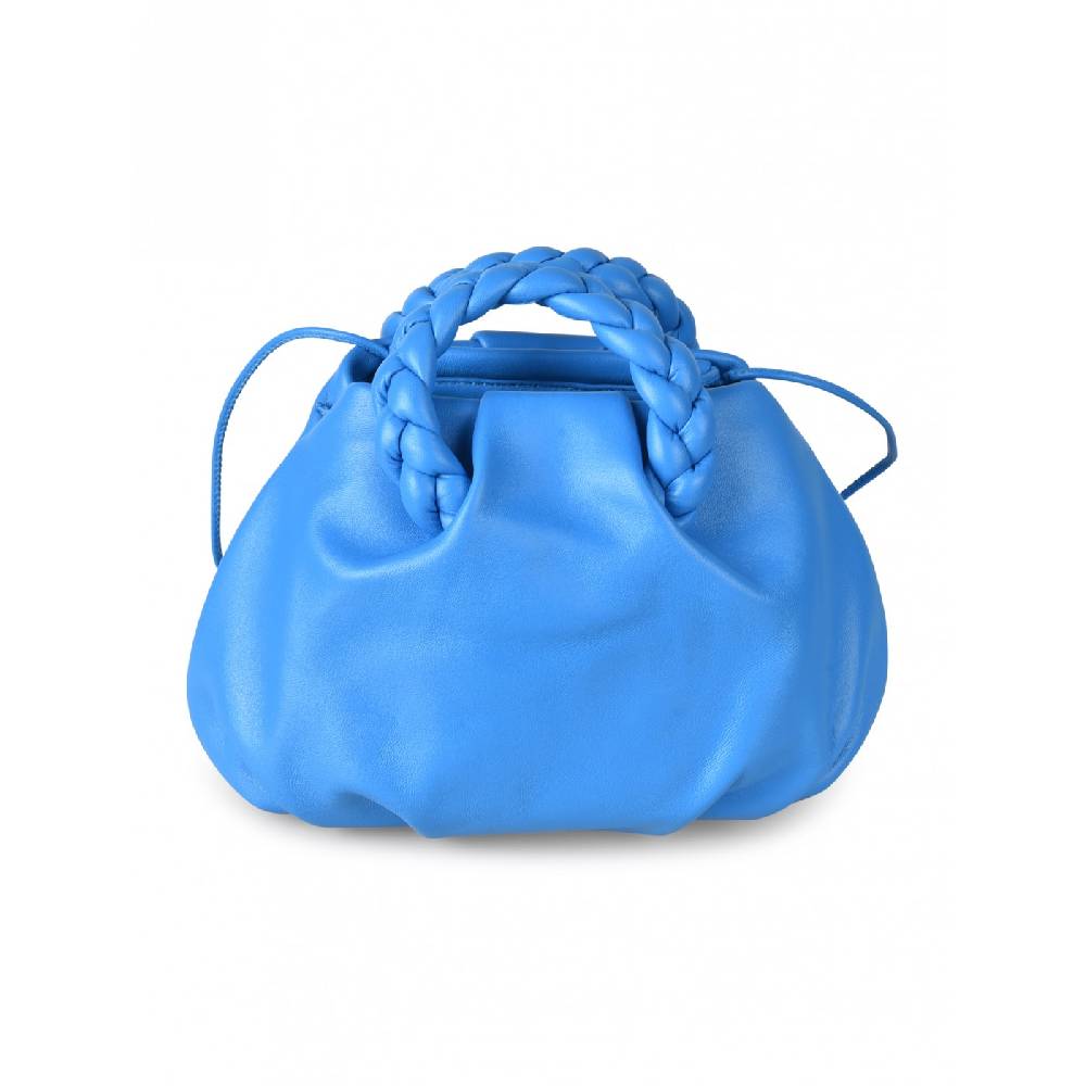 HEREU Bombon braided handle pleated crossbody