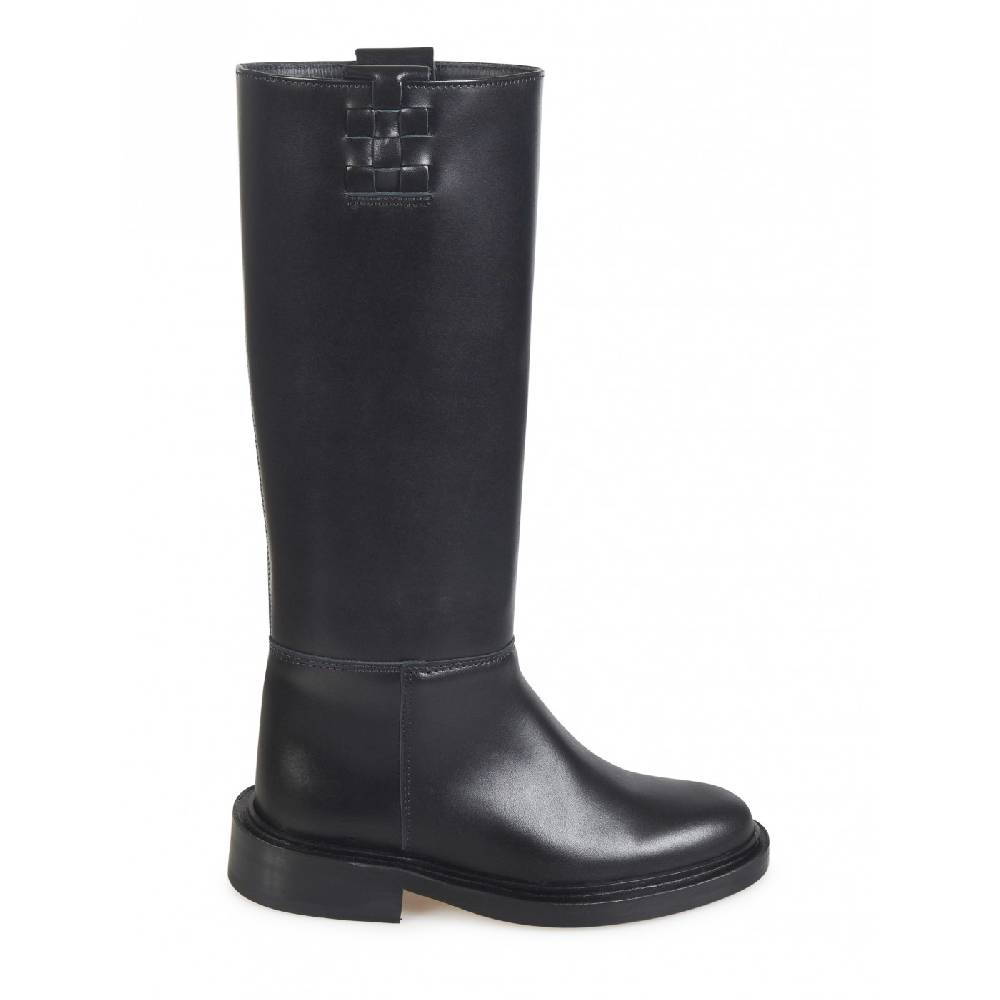 HEREU Stivale alto dettaglio intrecciato