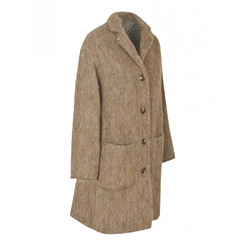 KILTIE Cappotto Paulmonopetto Tasche Applicate