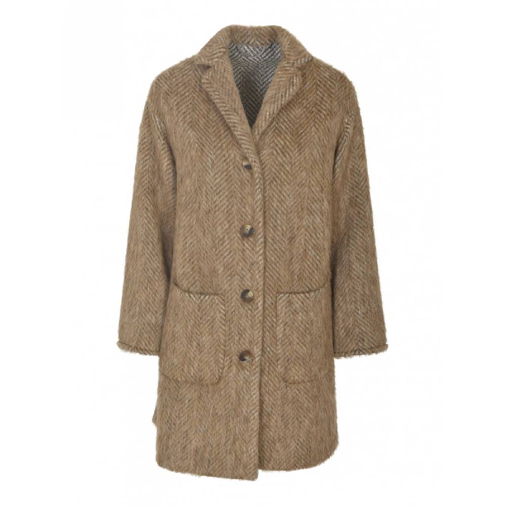 KILTIE Cappotto paulmonopetto tasche applicate